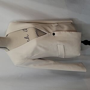 SOIA & KYO Deep V Classic Single Button Floral Lining